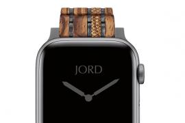 全天然木材制成的苹果手表表带