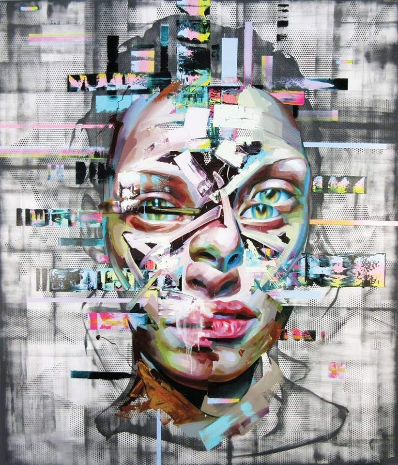Justin Bower 可识别的碎片肖像画