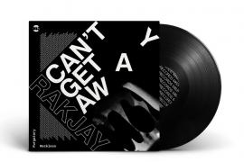 唱片《不能离开》的黑白主题简约风格封面设计