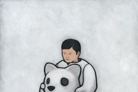 以“悲伤的熊”为主题，洛杉矶艺术家Luke Chueh 创造了一系列画作