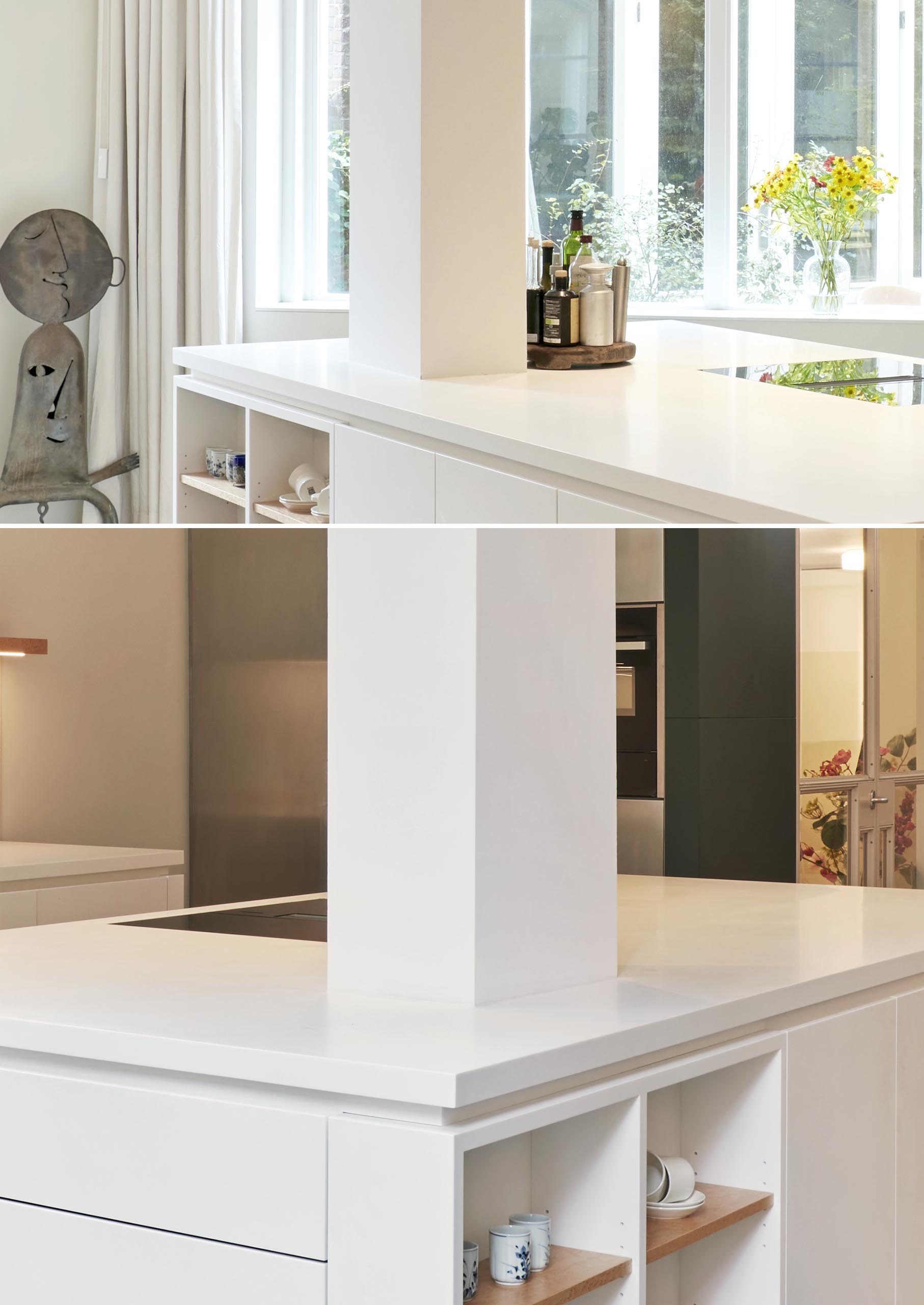 开放式厨房设计：将柱子融入厨房岛台中来扩充空间 - 家居设计 - 新创意设计_创意，让设计更多彩！设计，让生活更美好