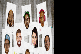 艺术家德拉诺的一组嘻哈偶像的精美版画创作