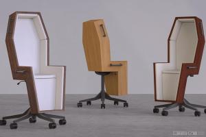 设计师的超大脑洞，棺材造型的办公座椅你会选择吗?