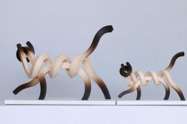 艺术家Lee Sangsoo 将动物演绎成抽象线条雕塑