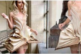 文学与时尚的融合：西尔维·法肯的立体书裙