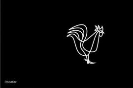 线条勾勒的简约动物logo设计