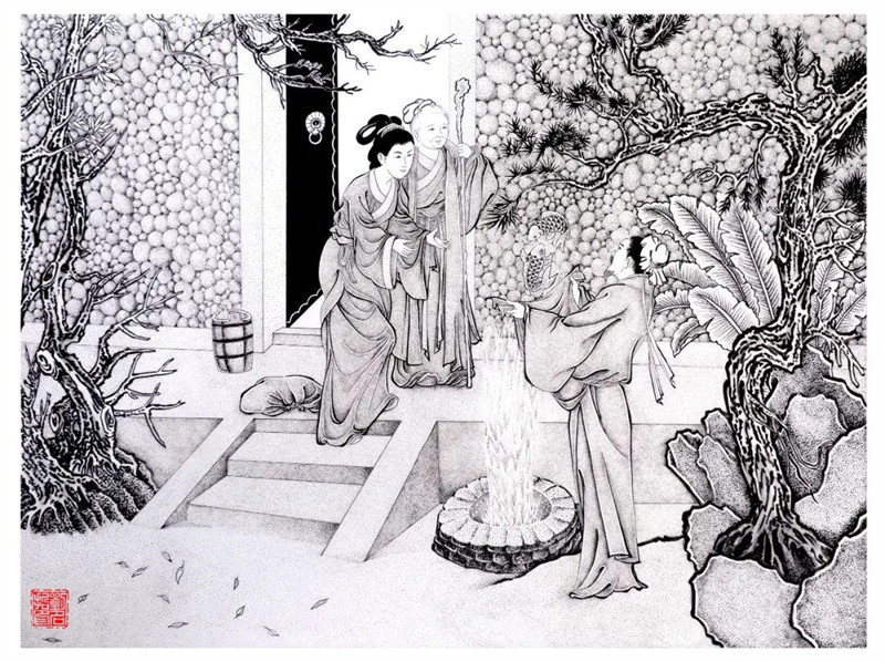 刘名哲：福布斯中国杰出匠人，白描点墨画派及寸景画派创始人