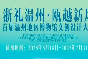 首届 “浙礼温州・瓯越新风” 温州地区博物馆文创设计大赛启动