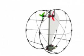 独轮无人机ATOM：可陆地滚动+空中飞行，碳纤维外框防摔，还能爬坡搜救